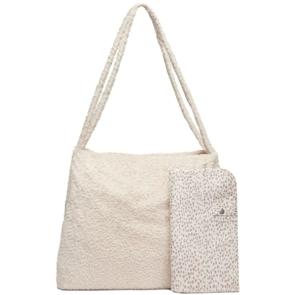 Jollein Wickeltasche Shopper Boucle Beige