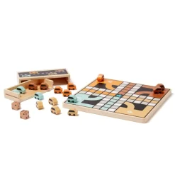 Kids Concept Ludo Spiel Autos Holz 1000602