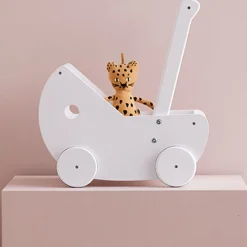 Kids Concept Puppenwagen mit Bettgarnitur weiß 1000404