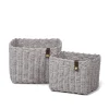 KidsDepot Aufbewahrungskorb-Set Grau Nouk
