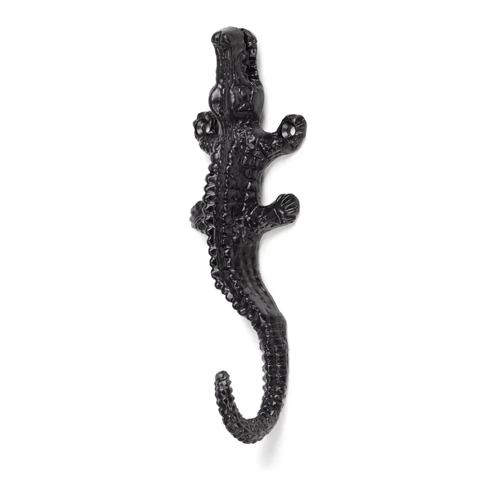 KidsDepot Wandhaken Krokodil Schwarz Cobi 18 cm