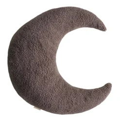 KidsDepot Zierkissen Mond Luna Dunkelbraun