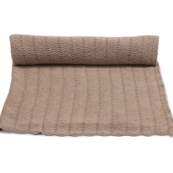Konges Sløjd Babydecke Pointelle Deux Brown Melange 100 x 70 cm