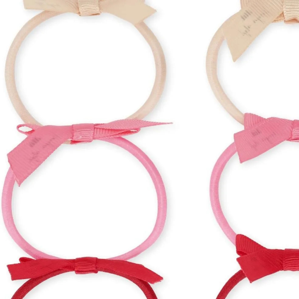 Konges Sløjd Haargummi Schleifen Rosa 6er Set