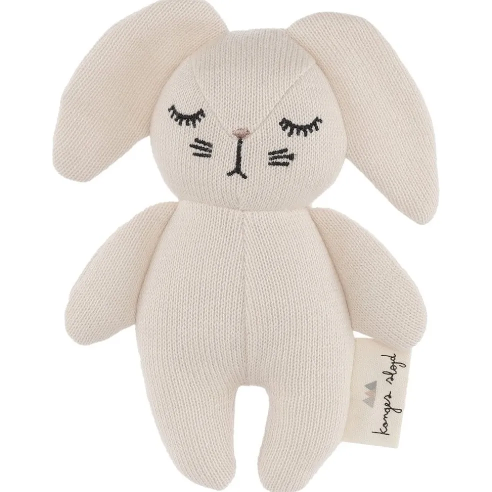 Konges Sløjd Mini Kaninchen Kuscheltier Rassel Weiß