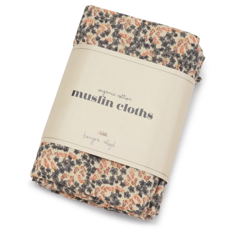 Konges Sløjd Mulltuch-Set Champ Blue Blau 3er Pack