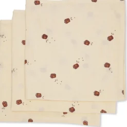 Konges Sløjd Mulltuch-Set Popcorn Beige 3er Pack