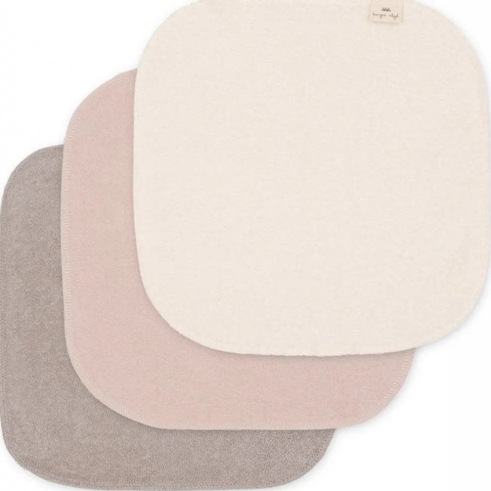 Konges Sløjd Waschlappen Shades of Sand 3er-Pack