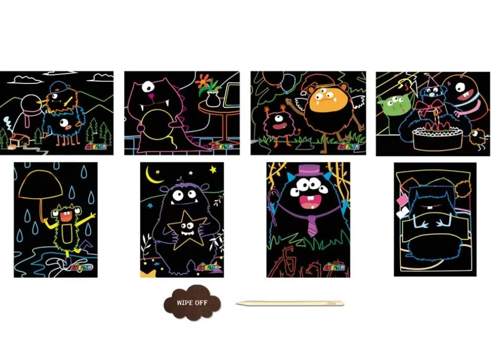 Kratzbilder Monsters