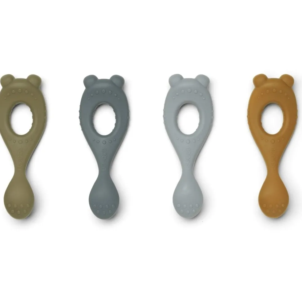 Liewood Kinderlöffel Liva Blau Mix 4er Set