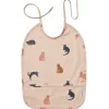 Liewood Lätzchen Lai Katzen Beige