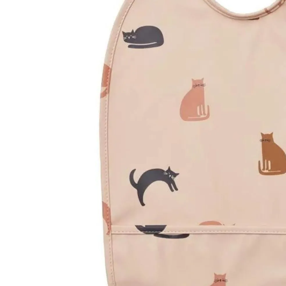 Liewood Lätzchen Lai Katzen Beige