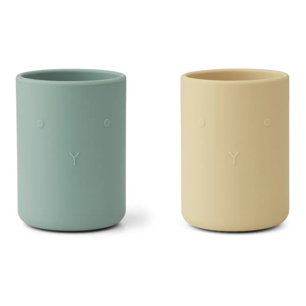Liewood Trinkbecher Ethan Rabbit Peppermint 2er-Set