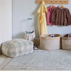 Lorena Canals Pouf Vichy Blau Little Chefs