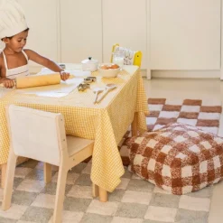 Lorena Canals Pouf Vichy Toffee Little Chefs
