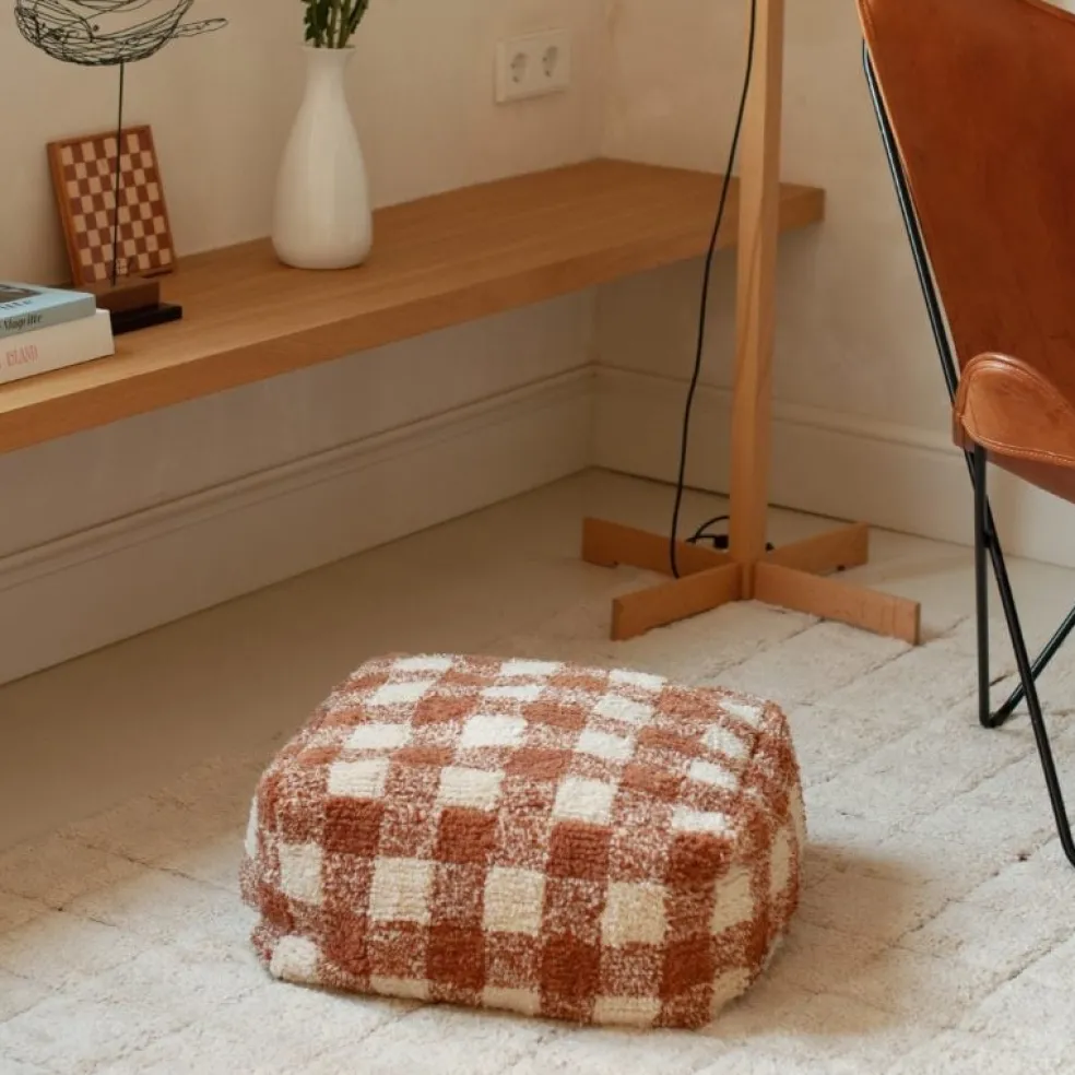 Lorena Canals Pouf Vichy Toffee Little Chefs