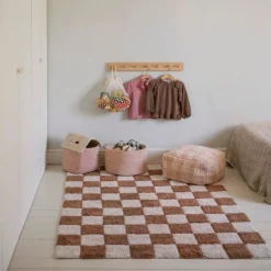 Lorena Canals Pouf Vichy Rosa Little Chefs