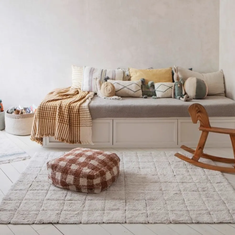 Lorena Canals Pouf Vichy Toffee Little Chefs
