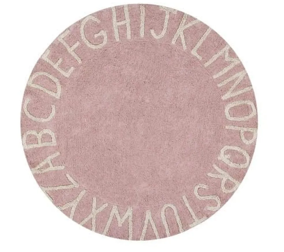 Lorena Canals Teppich Rund ABC Rosa Ø 150 cm