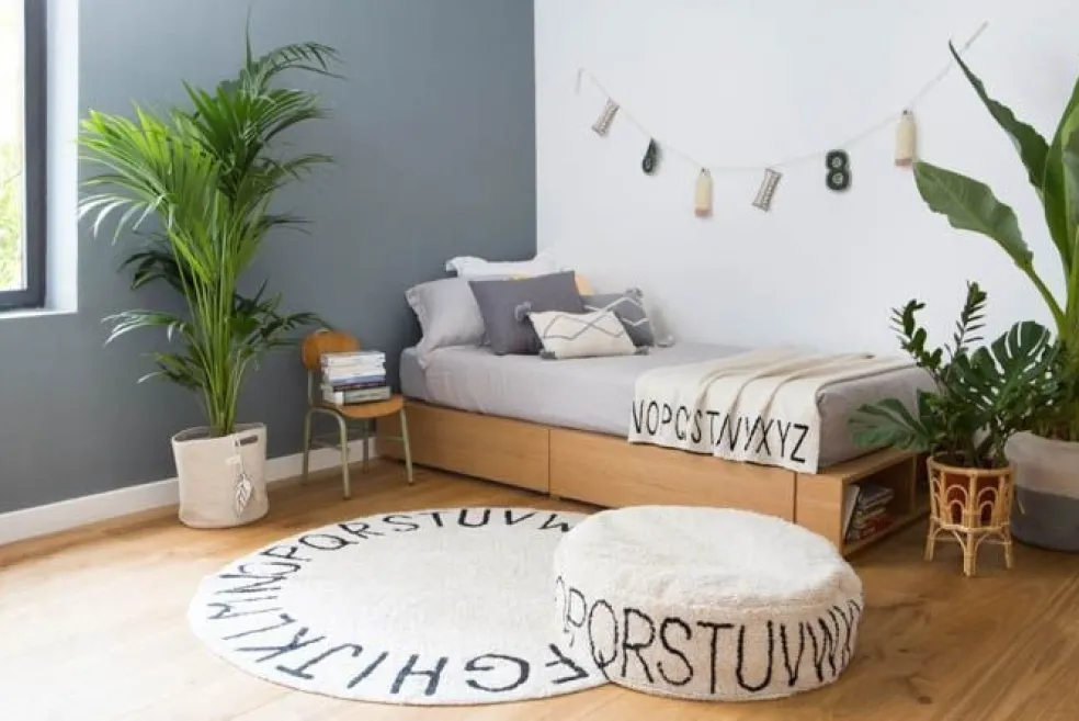 Lorena Canals Teppich Rund ABC Beige Ø 150 cm