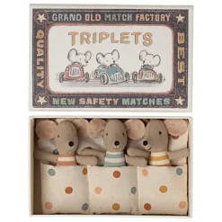 Maileg Baby Mäuse Drillinge in Box