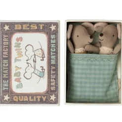 Maileg Baby Mäuse Zwillinge in Box 8 cm