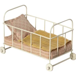 Maileg Babybett Metall Weiß Micro