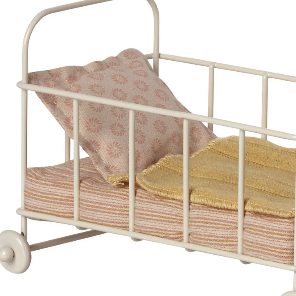 Maileg Babybett Metall Weiß Micro