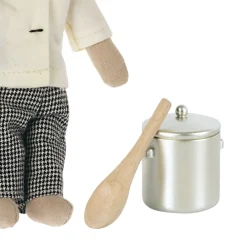 Maileg Chef Maus Bruder & Suppentopf 9 cm