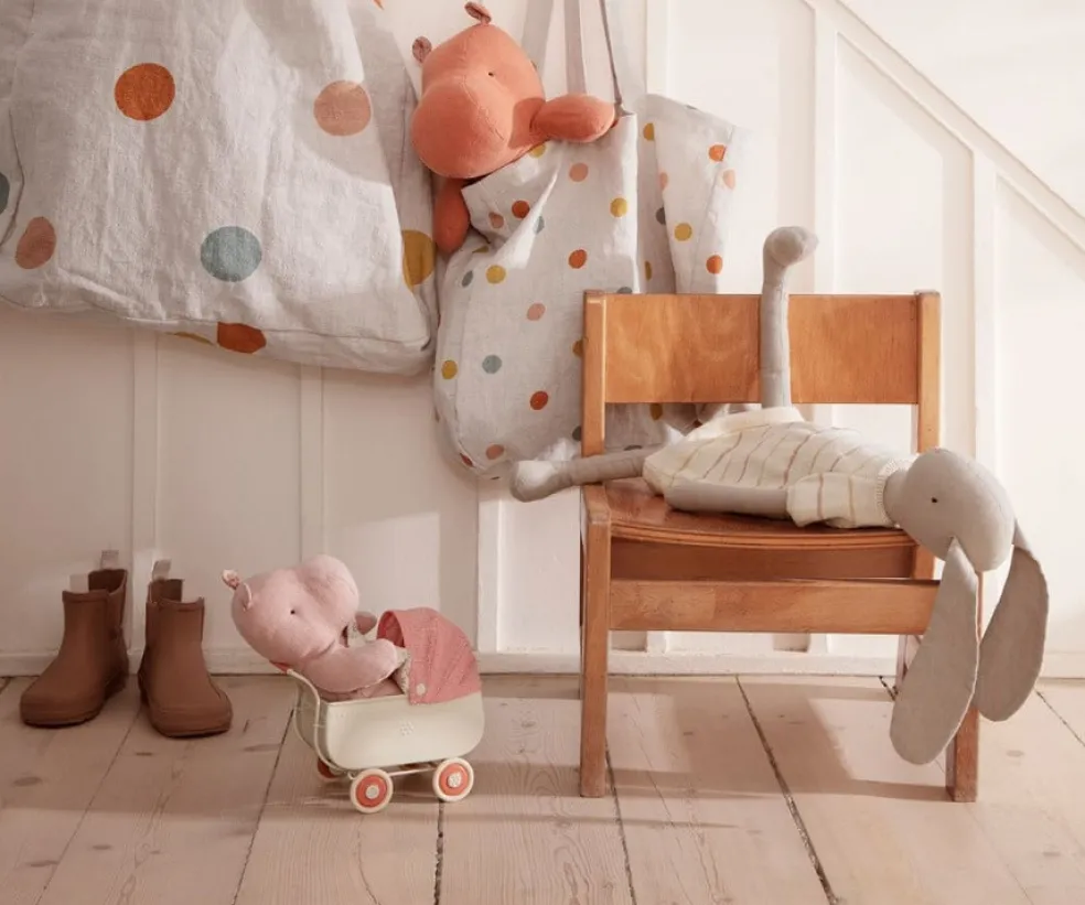 Maileg Kinderwagen Micro Coral 15 cm