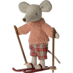 Maileg Winter Maus Große Schwester Ski Set 13 cm