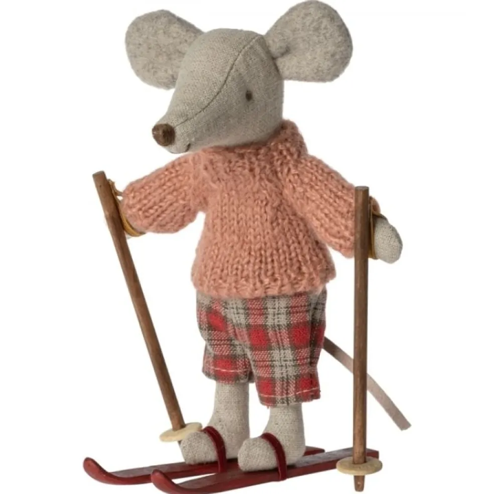 Maileg Winter Maus Große Schwester Ski Set 13 cm
