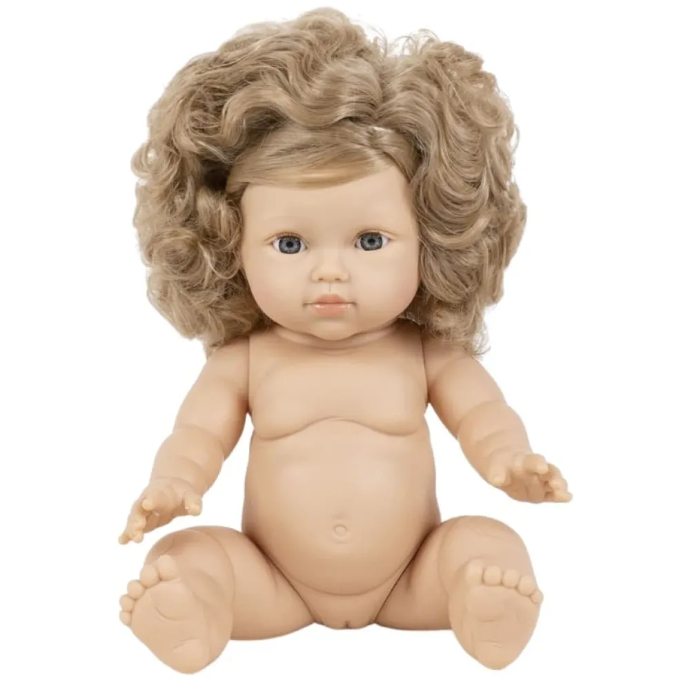 Minikane Puppe Lola Gordi Blonde Haare Mädchen 34 cm