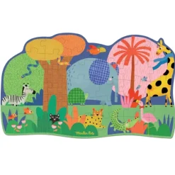 Moulin Roty Speelgoed Bodenpuzzle Les Toupitis 36 St.