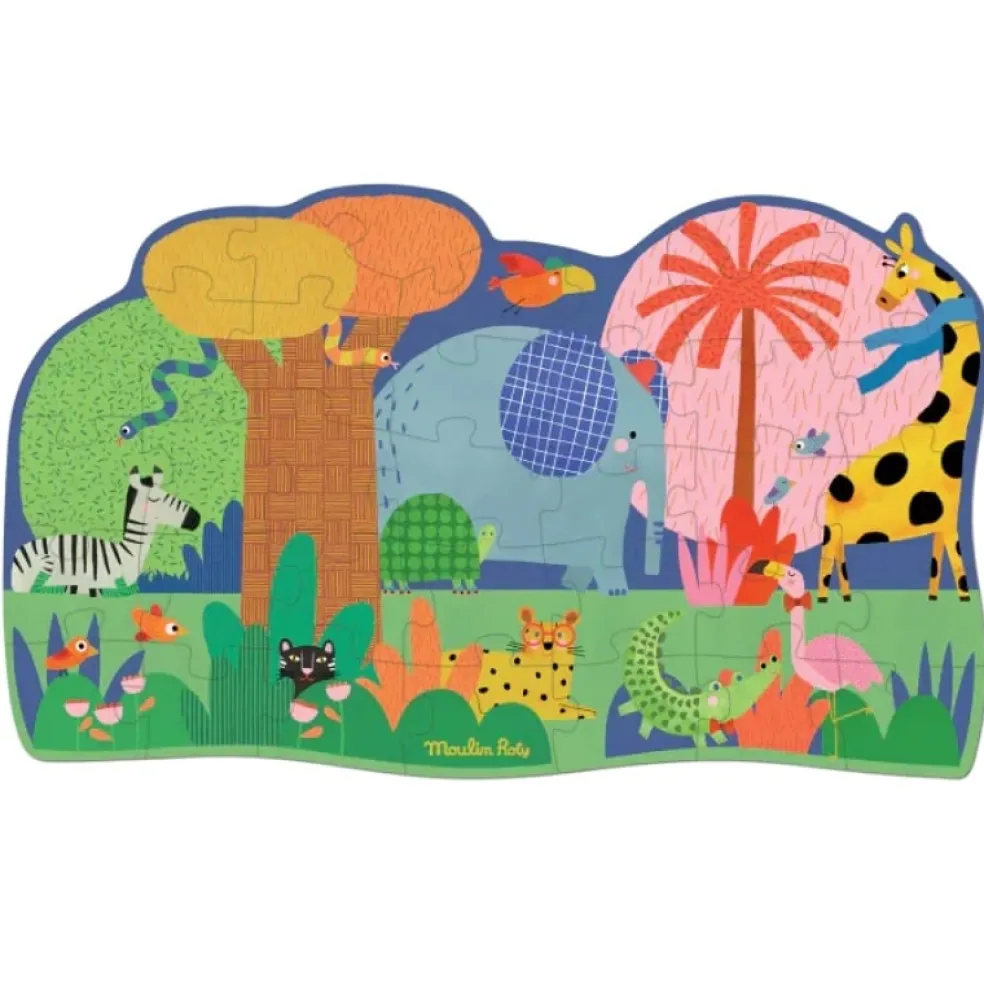 Moulin Roty Speelgoed Bodenpuzzle Les Toupitis 36 St.