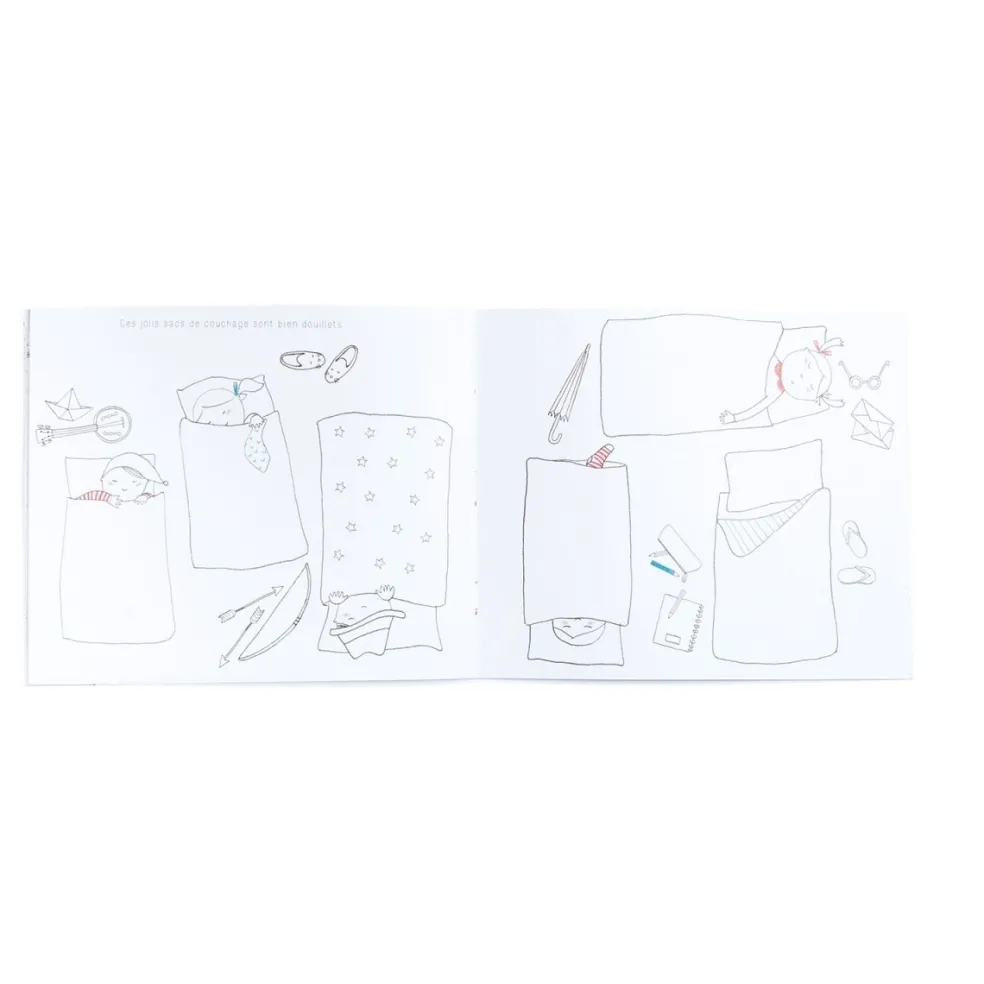 Moulin Roty Speelgoed Malbuch & Aktivitätsbuch Aujourd'hui