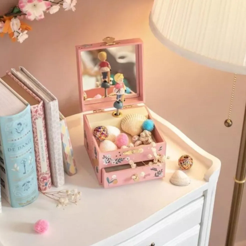 Moulin Roty Speelgoed Musik Schmuckkästchen Les Parisiennes Rosa