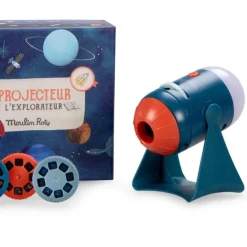 Moulin Roty Speelgoed Projektor Geschichte Lampe l'Explorateur