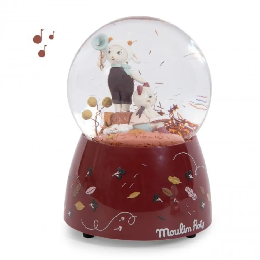 Moulin Roty Speelgoed Schneekugel Spieluhr Apres La Pluie Rot
