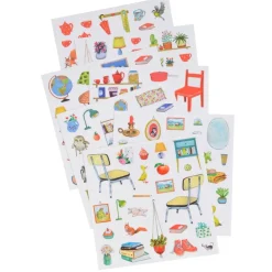 Moulin Roty Speelgoed Stickerheft La Grande Famille