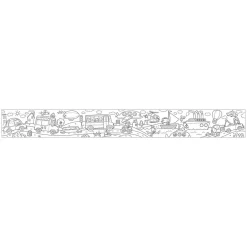 Mudpuppy Ausmal-Rolle Land Luft Meer 3 Meter