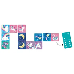 Mudpuppy Domino Einhorn Spiel Doppelseitig