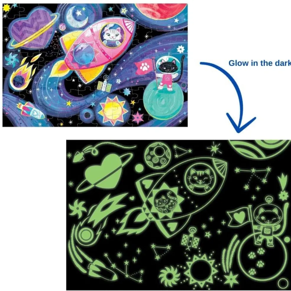Mudpuppy Glow in the dark Puzzle Cosmic 100-teilig