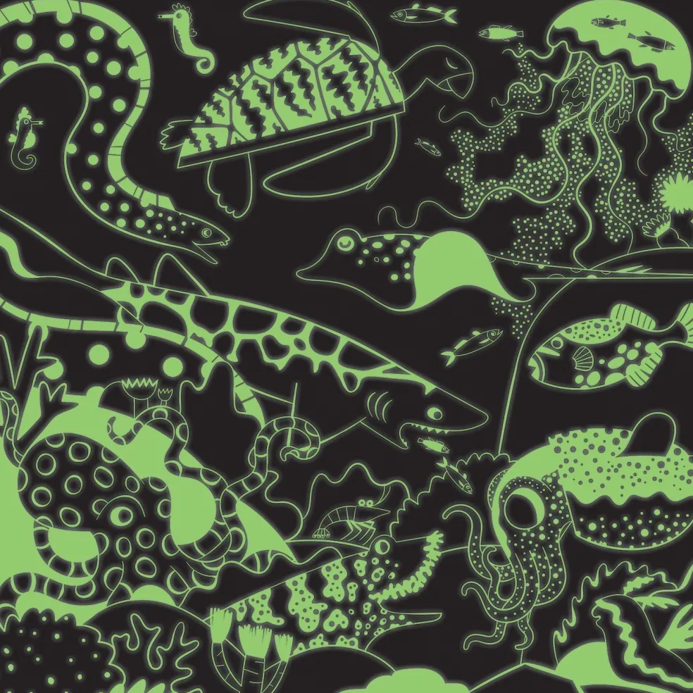 Mudpuppy Glow in the dark Puzzle Ozean 500-Teile