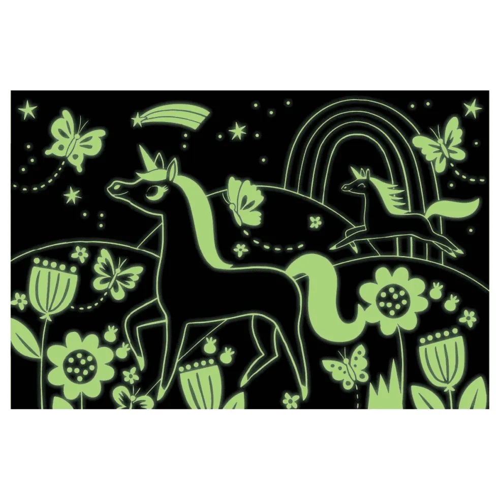 Mudpuppy Glow in the dark Puzzle Unicorn 100-teilig