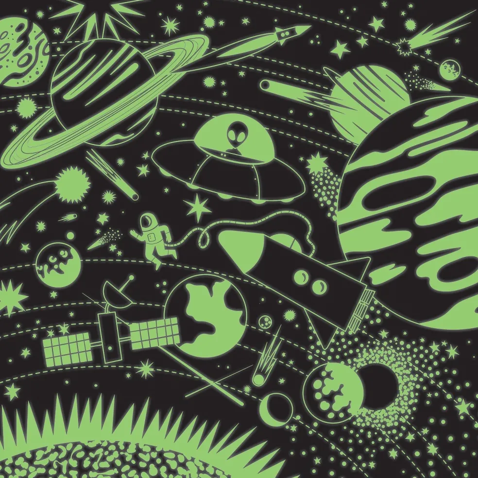 Mudpuppy Glow in the dark Puzzle Raumfahrt 500-Teile