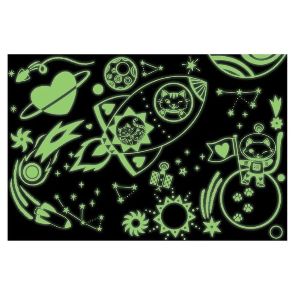 Mudpuppy Glow in the dark Puzzle Cosmic 100-teilig