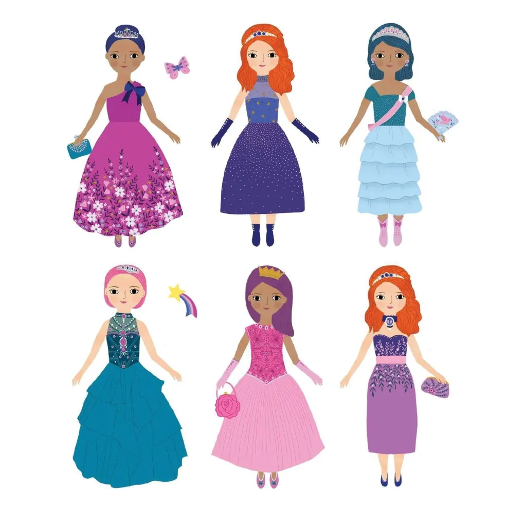 Mudpuppy Magnetspielzeug Prinzessin Dress-up