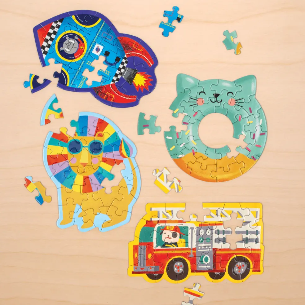Mudpuppy Mini-Puzzle Feuerwehrauto 24 Teile.