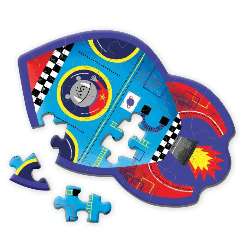 Mudpuppy Mini-Puzzle Spaceship 24 Teile.